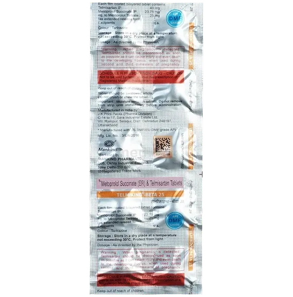 telmikind beta 25mg tablet 10's